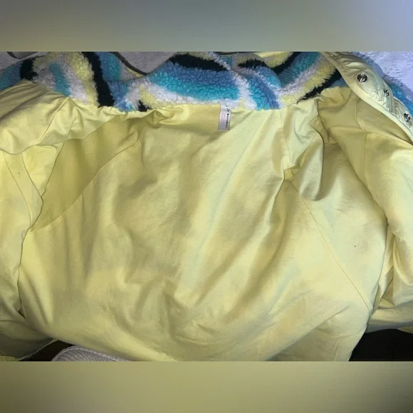 Free People FP Movement Rocky Ridge Fleece Blue Rainbow, XL - Picture 7 of 7